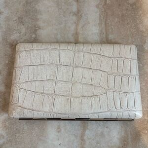 Abas crocodile embossed leather wallet